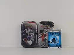 Pokemon TCG Black Bolt and White Flare Unova Mini Tin Lot of 2 New w/ Small Dent - Image 1