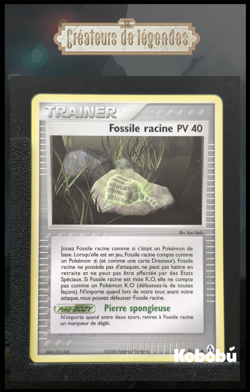 Carte Pokemon Fossile Racine PV40 80/92 Ex Createurs De Legendes Bloc EX FR 3 - Image 1