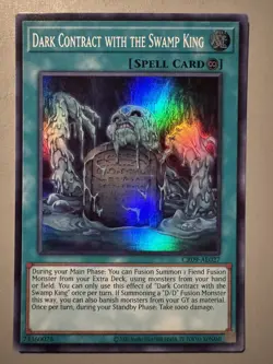 YUGIOH DARK CONTRACT WITH THE SWAMP KING ASIA ENGLISH CR09-AE027 SUPER RARE - Image 1