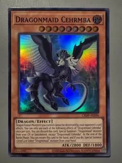 YUGIOH DRAGONMAID CEHRMBA ASIA ENGLISH EDITION CR09-AE090 SUPER RARE - Image 1