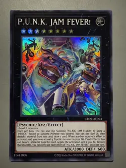 YUGIOH P.U.N.K. JAM FEVER! ASIA ENGLISH EDITION CR09-AE093 SUPER RARE - Image 1