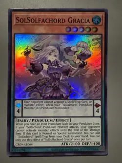 YUGIOH SOLSOLFACHORD GRACIA ASIA ENGLISH EDITION CR09-AE064 SUPER RARE - Image 1