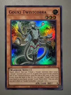 YUGIOH GOUKI TWISTCOBRA (EFFECT) ASIA ENGLISH EDITION CR09-AE049 SUPER RARE - Image 1