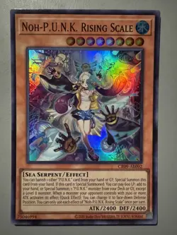 YUGIOH NOH-P.U.N.K. RISING SCALE ASIA ENGLISH EDITION CR09-AE092 SUPER RARE - Image 1