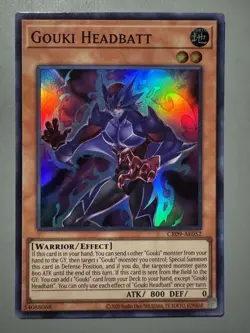 YUGIOH GOUKI HEADBATT (EFFECT) ASIA ENGLISH EDITION CR09-AE052 SUPER RARE - Image 1