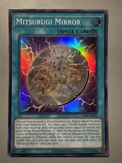 YUGIOH MITSURUGI MIRROR (SPELL) ASIA ENGLISH EDITION CR09-AE085 SUPER RARE - Image 1