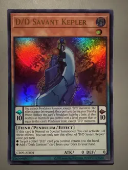 YUGIOH D/D SAVANT KEPLER ASIA ENGLISH EDITION CR09-AE001 ULTRA RARE - Image 1