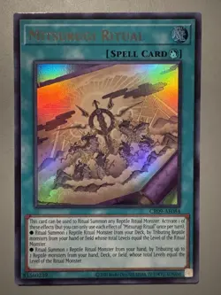 YUGIOH MITSURUGI RITUAL (SPELL) ASIA ENGLISH EDITION CR09-AE084 ULTRA RARE - Image 1