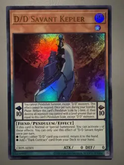 YUGIOH D/D SAVANT KEPLER ASIA ENGLISH EDITION CR09-AES01 ULTRA RARE (1ST RUN) - Image 1