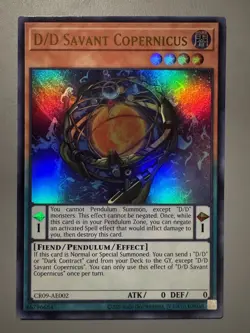 YUGIOH D/D SAVANT COPERNICUS ASIA ENGLISH EDITION CR09-AE002 ULTRA RARE - Image 1