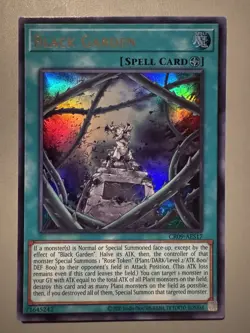 YUGIOH BLACK GARDEN ASIA ENGLISH EDITION CR09-AES17 ULTRA RARE (1ST RUN) - Image 1