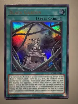 YUGIOH BLACK GARDEN (SPELL) ASIA ENGLISH EDITION CR09-AE043 ULTRA RARE - Image 1