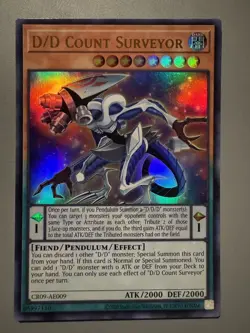 YUGIOH D/D COUNT SURVEYOR ASIA ENGLISH EDITION CR09-AE009 ULTRA RARE - Image 1