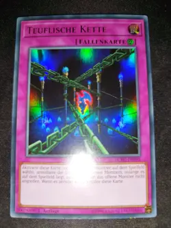 Teuflische Kette LCKC-DE095 Ultra Rare 1. Auflage Deutsch Kaiba YUGIOH Near Mint - Image 1