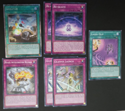 Yugioh Qli 7 Card Set Saqlifice (Platinum Secret Rare) Blaze Accelerator Laser - Image 1