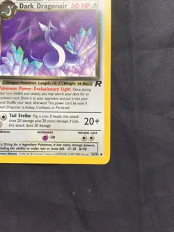 Pokemon Cards: Team Rocket 1st Edition Uncommon: Dark Dragonair 33/82 - Image 4