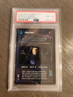 Star Wars CCG SWCCG Foil General Veers PSA 8 Reflections I 1 Rare Card - Image 1
