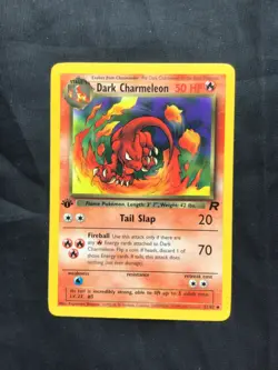 Pokemon Cards: Team Rocket 1st Edition Uncommon: Dark Charmeleon 32/82 - Image 1