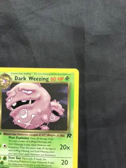 Pokemon Cards: Team Rocket 1st Edition Rare: Dark Weezing 31/82 - Image 3