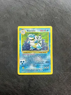 Pokemon TCG Blastoise 2/102 Holo Card Base Set - Image 1