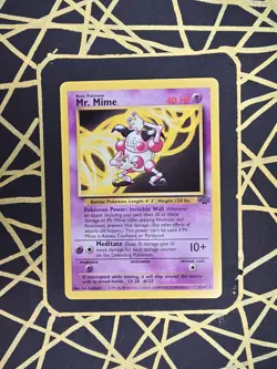 🔥 Mr. Mime 22/64 🔥 Original Non Holo Rare Jungle Set Pokemon Card WOTC 1999 - Image 2
