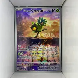 Teal Mask Ogerpon 123 SV: Scarlet & Violet Promo Cards Full Art English - Image 1