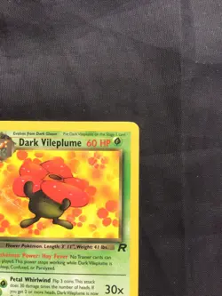 Pokemon Cards: Team Rocket 1st Edition Rare: Dark Vileplume 30/82 - Image 3