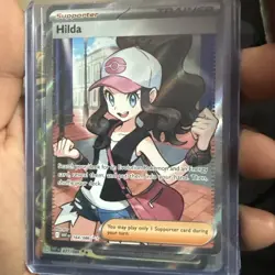 Hilda 164/086 Full Art Ultra Rare SV: White Flare Pokemon TCG Trainer Card - Image 1