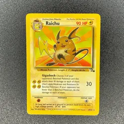 🔥 Raichu 29/62 🔥 Original Non Holo Rare Fossil Set Pokemon Card WOTC TCG 1999 - Image 2