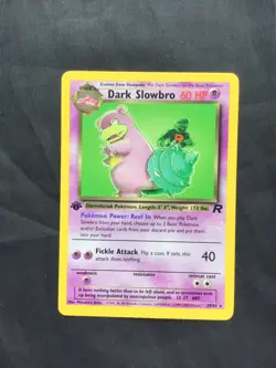 Pokemon Cards: Team Rocket 1st Edition Rare: Dark Slowbro 29/82 - Image 1