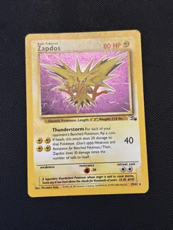 Pokemon TCG: Vintage Fossil 25 Card Lot: 2 Holo Rare + 1 First Ed. Zapdos Swirl - Image 2