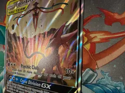 Pokemon TCG Espeon & Deoxys GX SM240 Black Star Promo Full Art Holo Card - Image 3