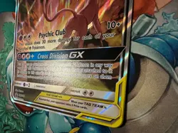 Pokemon TCG Espeon & Deoxys GX SM240 Black Star Promo Full Art Holo Card - Image 4