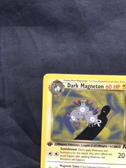 Pokemon Cards: Team Rocket 1st Edition Rare: Dark Magneton 28/82 - Image 2