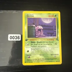 Pokemon Karte Trading Card Fossil Nr. 48/62 Sleima deutsch - Image 1