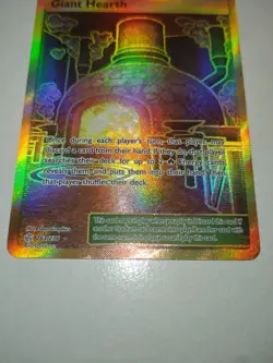 Pokemon Giant Hearth Cosmic Eclipse Full Art SM Holo Card 263/236 Secret Rare - Image 3