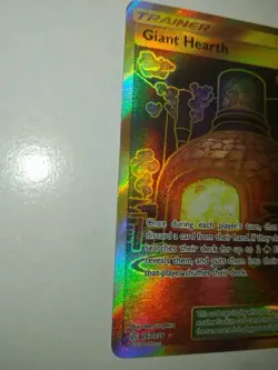 Pokemon Giant Hearth Cosmic Eclipse Full Art SM Holo Card 263/236 Secret Rare - Image 4