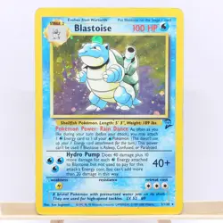 Blastoise 2/130 Pokemon Card TCG Base Set 2 Unlimited 1999-2000 Rare Holo HP - Image 3