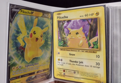 Pokemon Pikachu 21 Card Lot w/ Pikachu Mini Binder - Birthday Gift - Image 3
