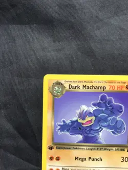 Pokemon Cards: Team Rocket 1st Edition Rare: Dark Machamp 27/82 - Image 2