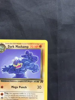 Pokemon Cards: Team Rocket 1st Edition Rare: Dark Machamp 27/82 - Image 3