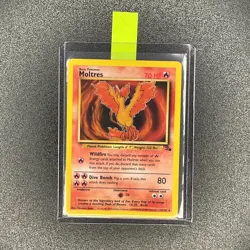 🔥 Moltres 27/62 🔥 Original Non Holo Rare Fossil Set Pokemon Card WOTC TCG 1999 - Image 1