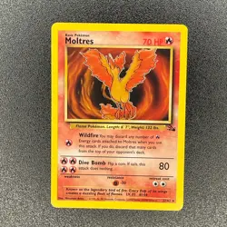 🔥 Moltres 27/62 🔥 Original Non Holo Rare Fossil Set Pokemon Card WOTC TCG 1999 - Image 2