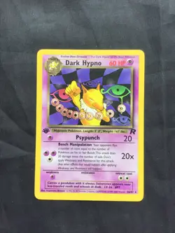 Pokemon Cards: Team Rocket 1st Edition Rare: Dark Hypno 26/82 - Image 1