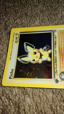 Pichu 12/111 1st Edition Neo Genesis Holo WOTC Pokemon Card 2000 - Image 4