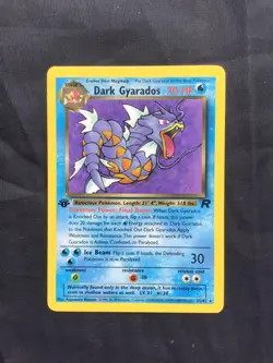 Pokemon Cards: Team Rocket 1st Edition Rare: Dark Gyarados 25/82 - Image 1