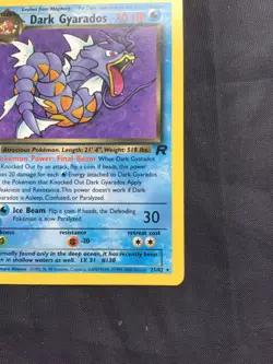 Pokemon Cards: Team Rocket 1st Edition Rare: Dark Gyarados 25/82 - Image 4