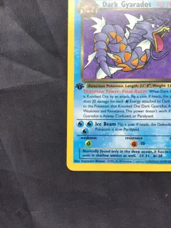 Pokemon Cards: Team Rocket 1st Edition Rare: Dark Gyarados 25/82 - Image 5
