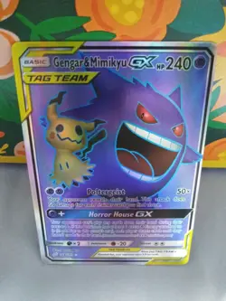 Pokemon Gengar and Mimikyu GX Tag Team 164/181 Holofoil Card- Near Mint-Mint - Image 1