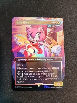 Amy Rose - FOIL - Sonic Secret Lair MTG 2083 NM - Image 1